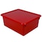 Romanoff Storage Bin, Red, 6 in H, 10-1/2 in W, 13 in L, 2 PK ROM16002 - alternate 2